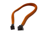 6 pin PCI to 6+2 pin PCI cable 24 inch length Sleeved