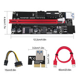 6-Pack V009S PCI-E 16x to 1x Powered Riser
